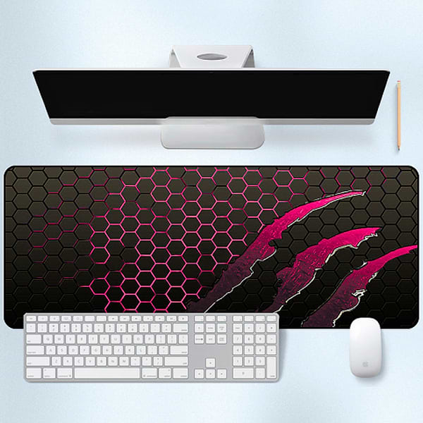 Фото - Килимок для миші  ігровий Voltronic Honeycomb Black/Pink (S2382)