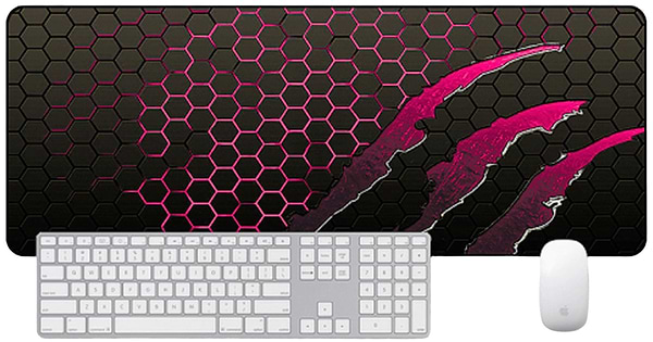 Фото - Килимок для миші  ігровий Voltronic Honeycomb Black/Pink (S2382)