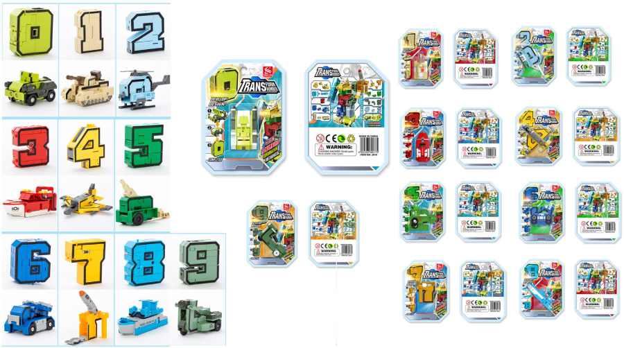 Настольная игра (3-4 года) XINTAIYUAN TOYS Цифри - трансформери (2810)