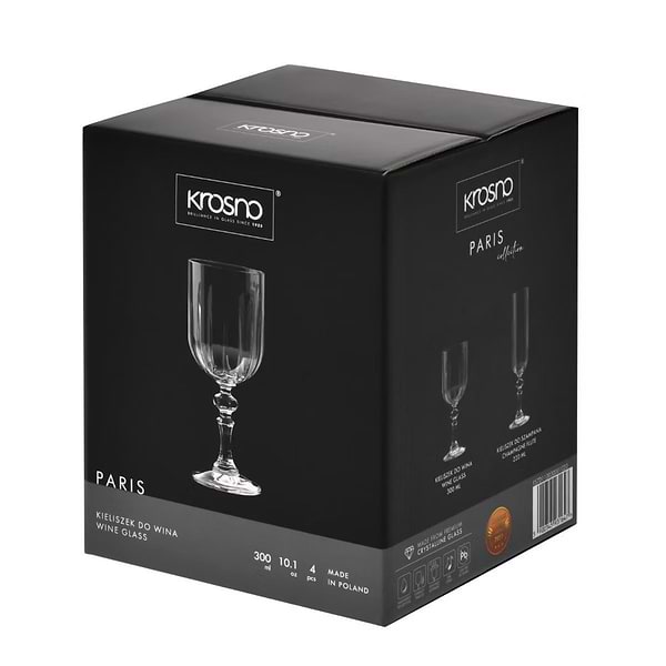 Фото - Набор бокалов Krosno PARIS 300 мл 4 шт. (931647)