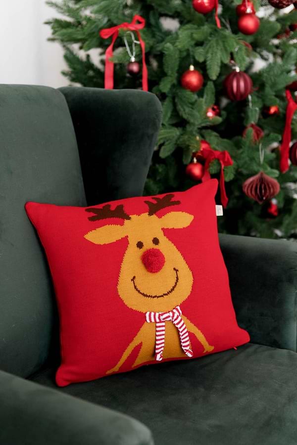 Фото - Наволочка Прованс Олень с шарфом 45х45 см (042330)