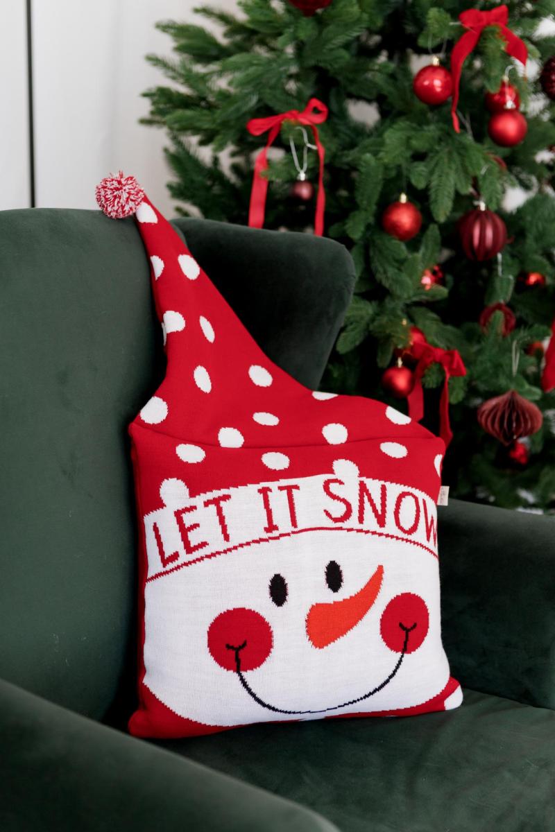 Фото - Наволочка Прованс Снеговик в колпаке 45х45 см (042332)