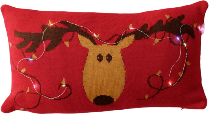 Подушка декоративна Прованс Олень с фонариками 30х45 см (042335)