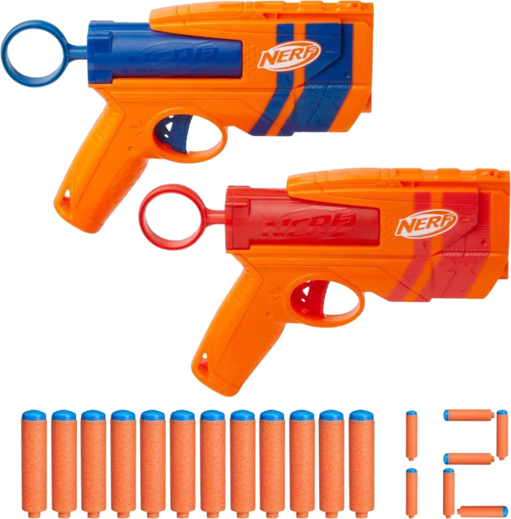 Бластер многозарядный Hasbro Nerf N Series 2 шт. 12 стрел (G1492) - Фото 1