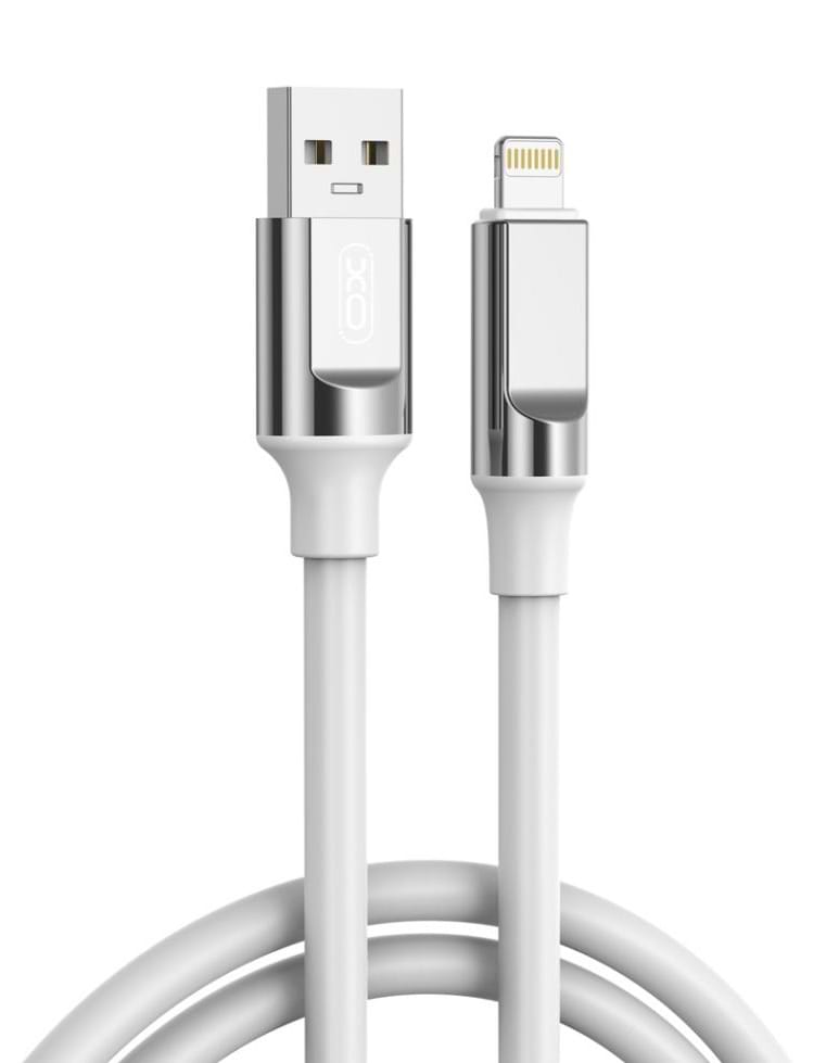 Кабель синхронізації даних XO Liquid Silicone Rubber USB-A to Lightning 6A 1m (NB251_L_White)
