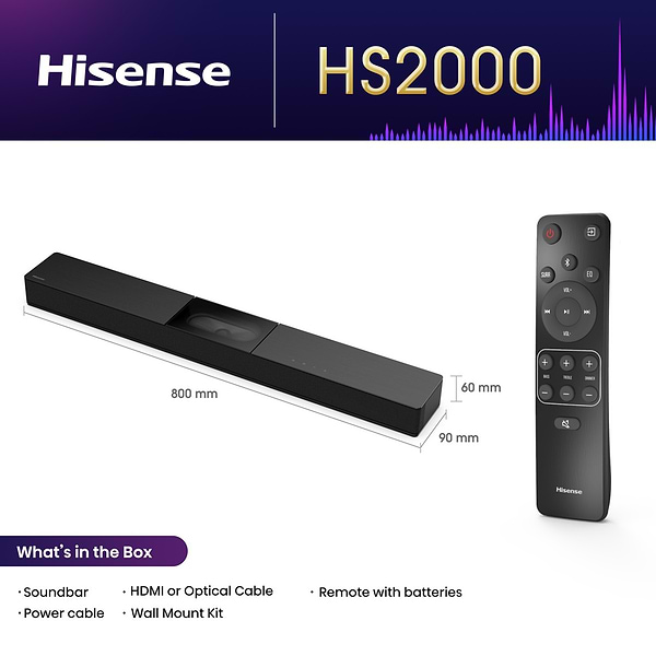 Фото - Уцінка - Саундбар Hisense HS2000
