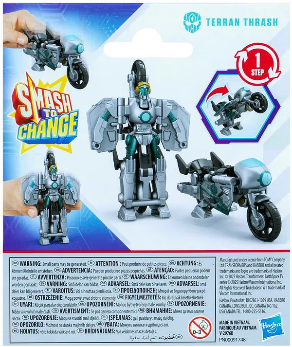 Фото - Робот-трансформер Hasbro серії Трансформери. Нова іскра TRA EARTHSPARK 1 STEP SMASH THRASH (G0742_G0998)