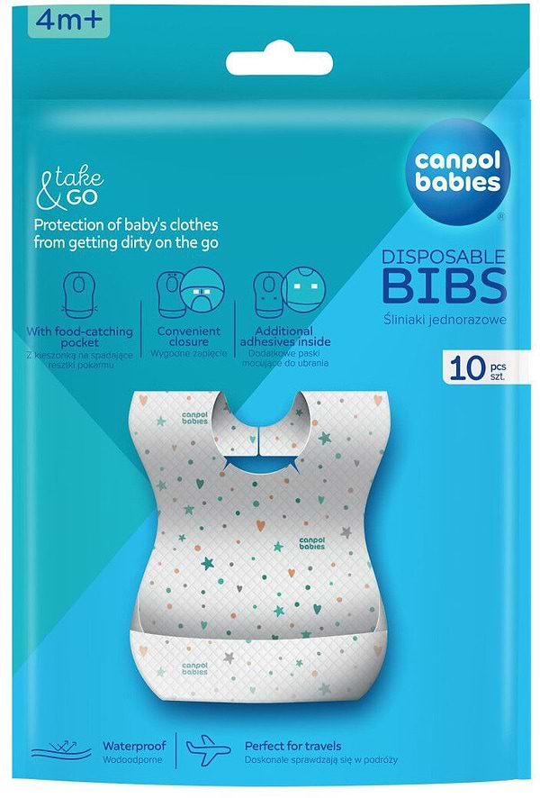 Фото - Слюнявчик Canpol babies одноразові 10 шт. (1/800)