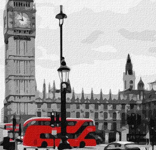 Фото - Картина за номерами Ideyka "Дзвінок із Лондона" 40х50 см (KHO3619)