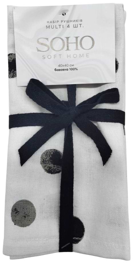 Набір рушників SOHO 40х40 см Multi 4 шт. (BS 72054S/1) - Фото 1