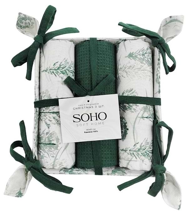 Фото - Набір рушників SOHO 40х60 см Christmas хліб. 3 шт. (BS 45514H/1)