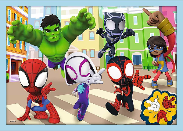 Фото - Пазлы (3-4 года) Trefl 4в1 Spiderman Команда Спайда (46114)