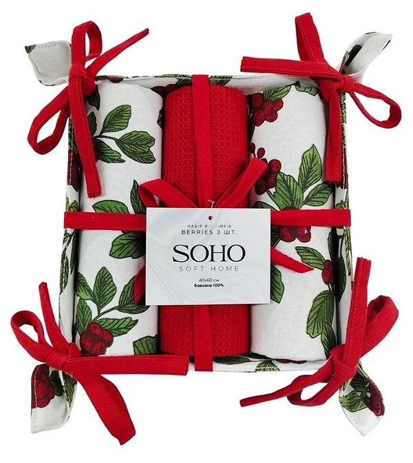 Фото - Набор полотенец SOHO 40х60 см Berries хлеб. 3 шт. (BS 45541H/1)