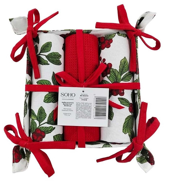 Фото - Набор полотенец SOHO 40х60 см Berries хлеб. 3 шт. (BS 45541H/1)