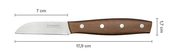 Фото - Ніж для овочів Fiskars Folken 7 см (1075691)