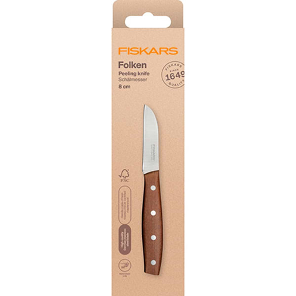 Фото - Ніж для овочів Fiskars Folken 7 см (1075691)