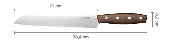 Фото - Ніж для хліба Fiskars Folken 21 см (1075695)