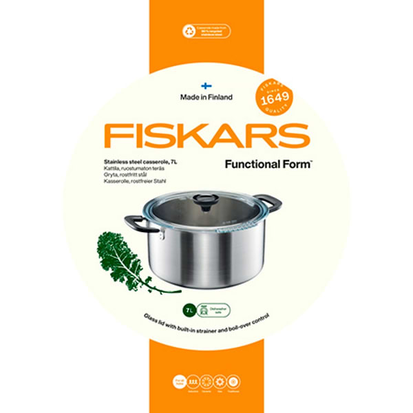 Фото - Кастрюля Fiskars 7 л (1072318)