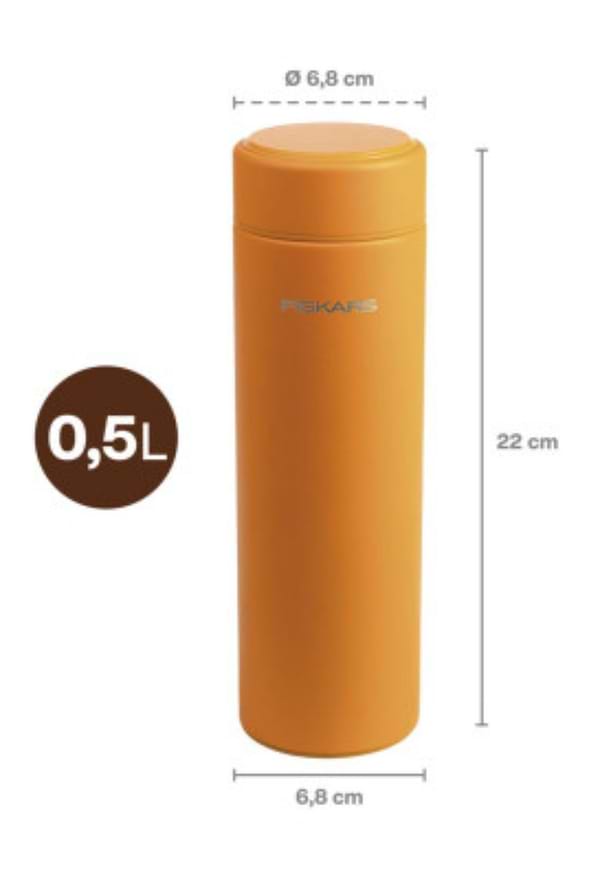 Фото - Термос Fiskars On-the-go 0.5 л помаранчевий (1078698)
