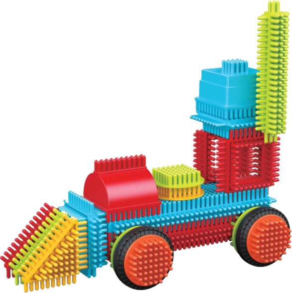 Фото - Пластиковый конструктор Picasso Tiles HEDGEHOG BUILDING BLOCKS SET 41 деталь (27384)