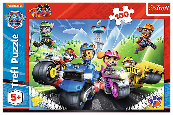 Фото - Пазлы (5-7 лет) Trefl Paw Patrol Щенячий патруль на мотоциклах 100 эл. (64305)