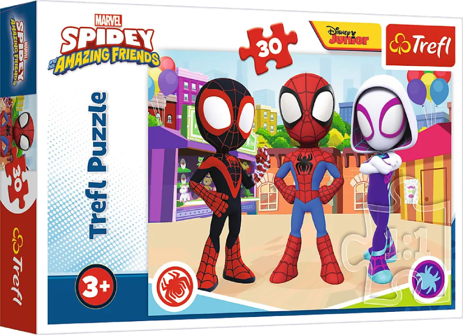 Пазли (3-4 роки) Trefl Spiderman Пригоди Спайді та друзів 30 ел. (82859)