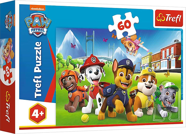 Фото - Пазли (3-4 роки) Trefl Paw Patrol Щенячий патруль на траві 60 ел. (73758)