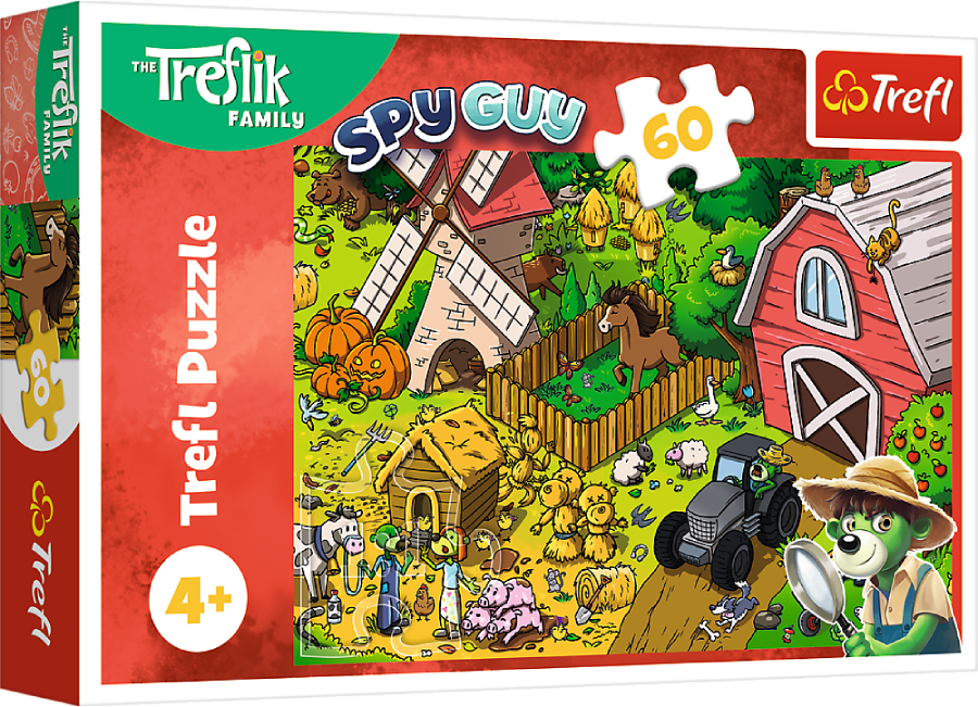 Пазлы (3-4 года) Trefl Трефлики на ферме 60 эл. (74045)