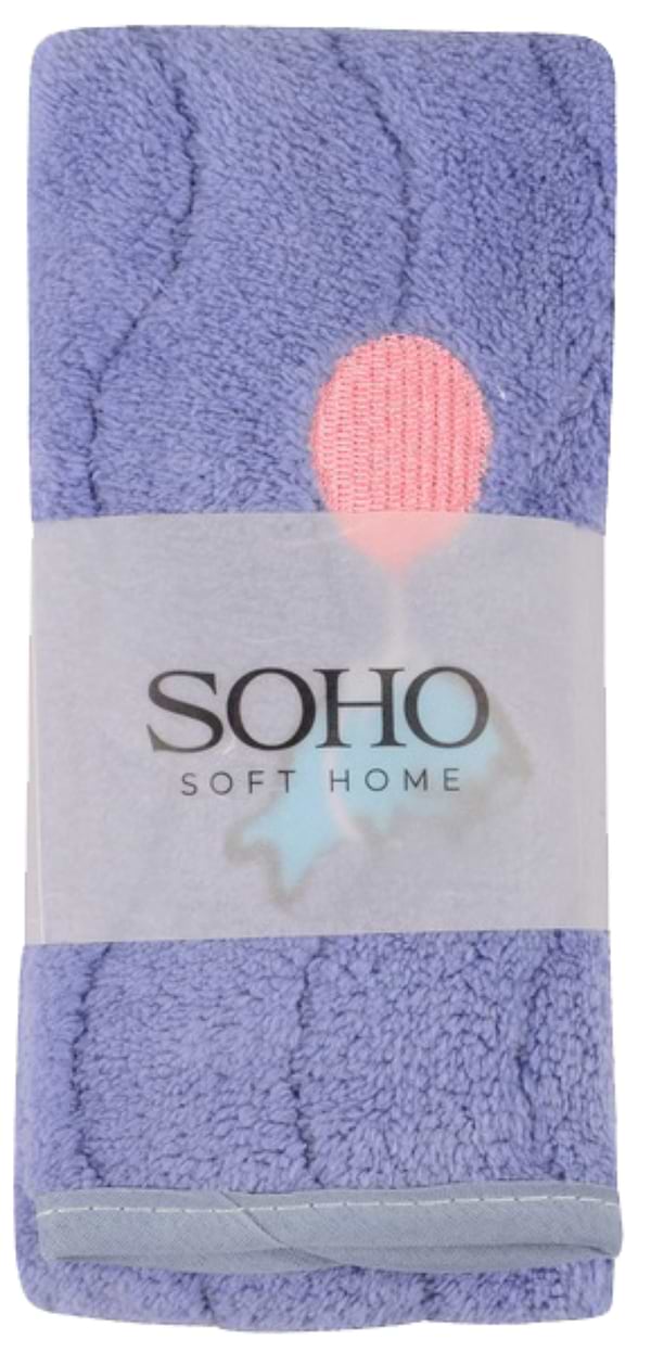 Фото - Набір рушників SOHO 25х*50 см мікроф. Dolphin Purple 4 шт.