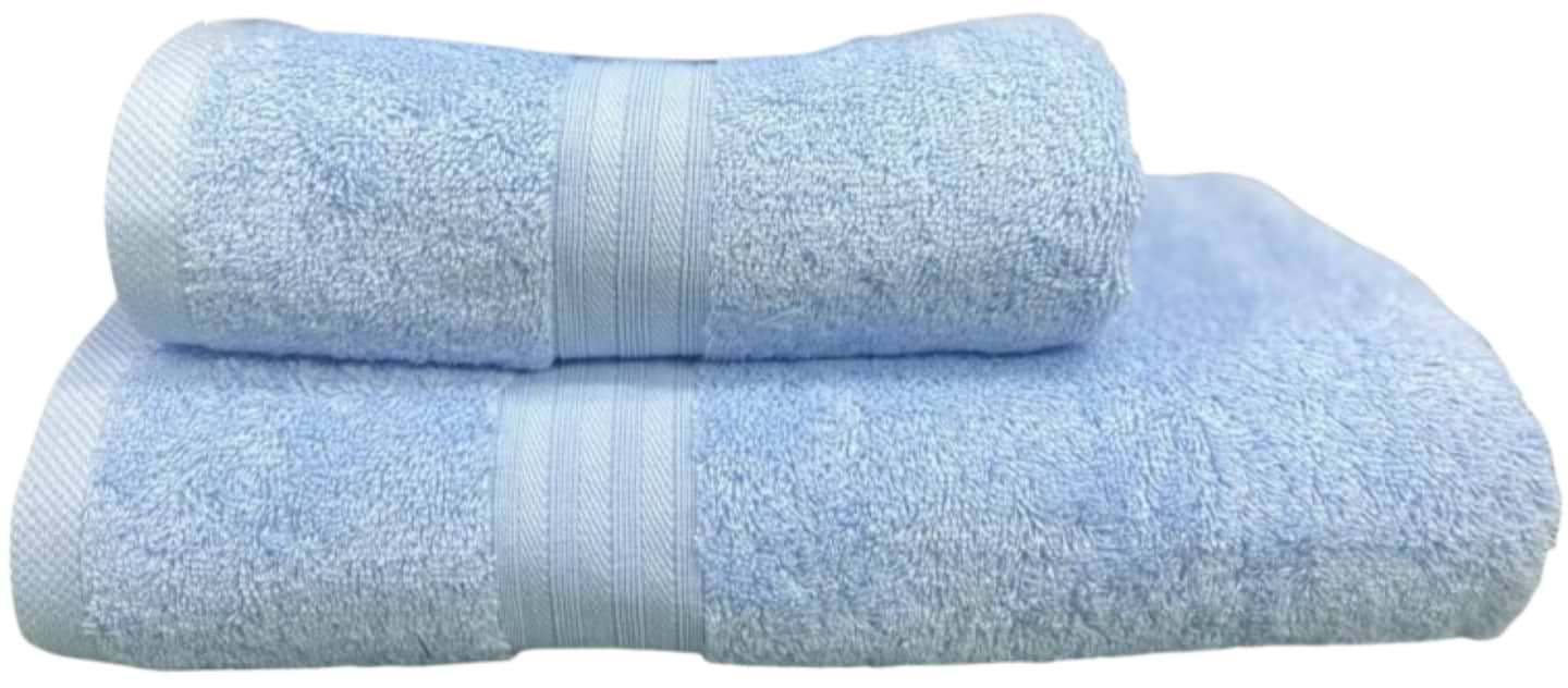 Набір рушників SOHO 50х90+70х140 см бавовна 100% Abba Blue - Фото 1