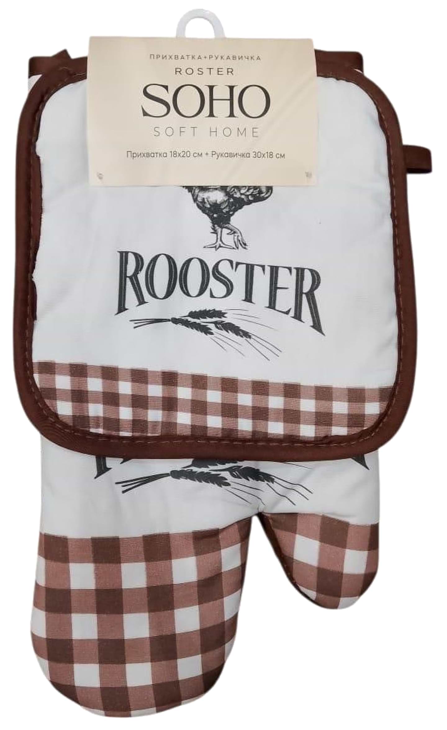 Набір прихваток SOHO бавовна 100% Rooster - Фото 1