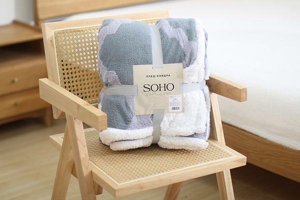 Фото - Плед евро SOHO 200х220 см Gental Blue