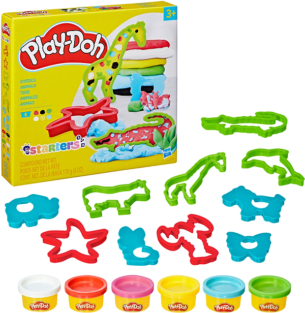 Фото - Набори для ліплення Hasbro Основи E8535 Play-Doh FUNDAMENTALS ANIMALS (E8530_E8535)