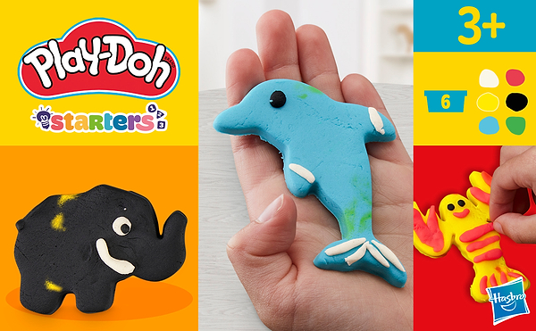 Фото - Набори для ліплення Hasbro Основи E8535 Play-Doh FUNDAMENTALS ANIMALS (E8530_E8535)