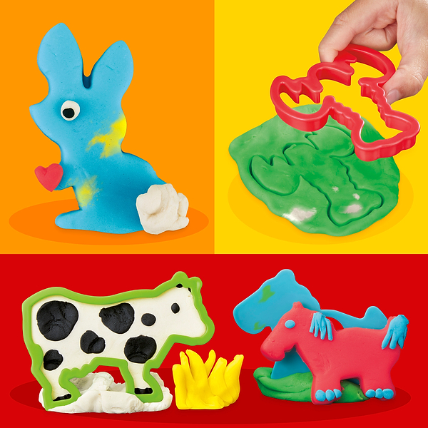 Фото - Набори для ліплення Hasbro Основи E8535 Play-Doh FUNDAMENTALS ANIMALS (E8530_E8535)