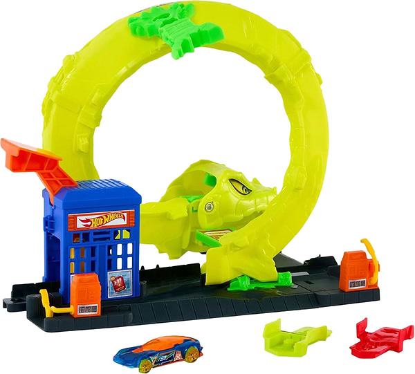 Фото - Ігровий набір Hot Wheels Спіральна атака Змії серії Небезпечні створіння(JBM63)