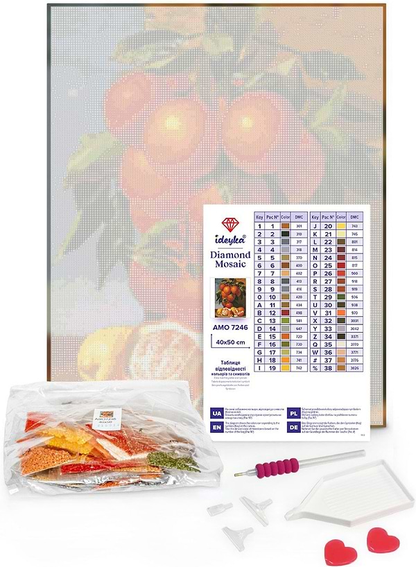 Фото - Алмазная живопись Ideyka Под защитой ангела с АВ стразами 40х50 см (AMO7865)