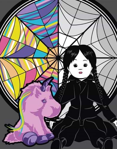 Картина по номерам Santi Wednesday Creepy Dolls 40х50 см (955070)