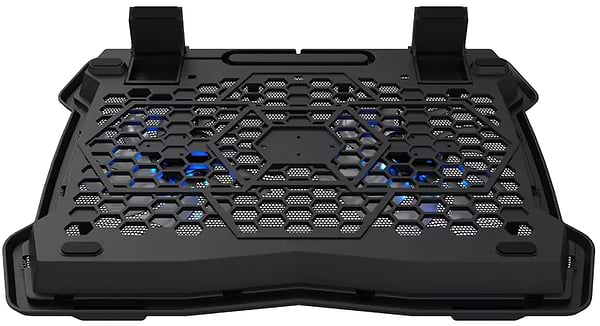 Фото - Подставка под ноутбук охлаждающая Canyon NS03 2Fan 2USB LED Black (CNE-HNS03)
