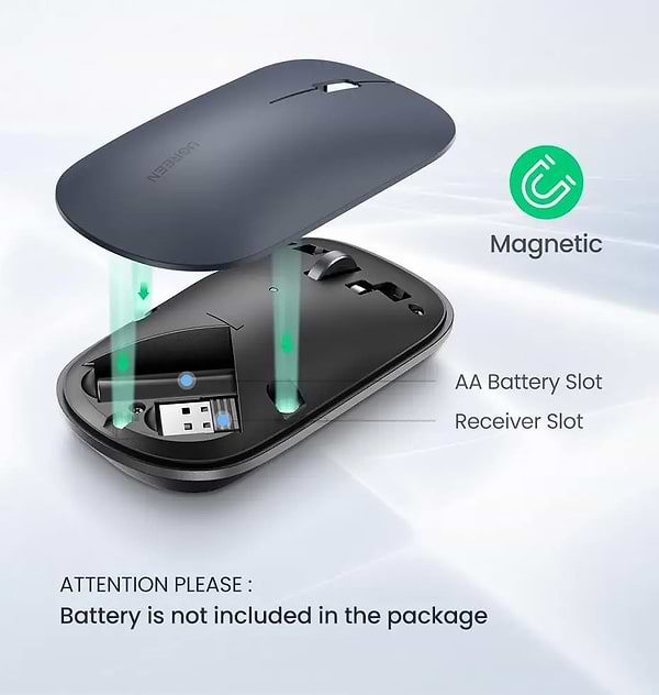 Фото - Мышь беспроводная UGREEN MU001 Black (90372)