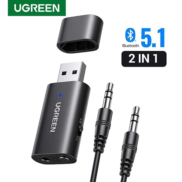 Фото - Адаптер сети Bluetooth USB UGREEN CM523 2.0 to 3.5mm (60300)