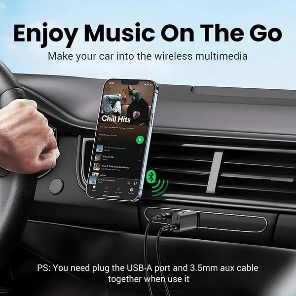 Фото - Адаптер сети Bluetooth USB UGREEN CM523 2.0 to 3.5mm (60300)