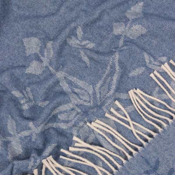 Фото - Плед полуторный Lanavitta Жакардовый Снежинка синий 150х200 (25384239)