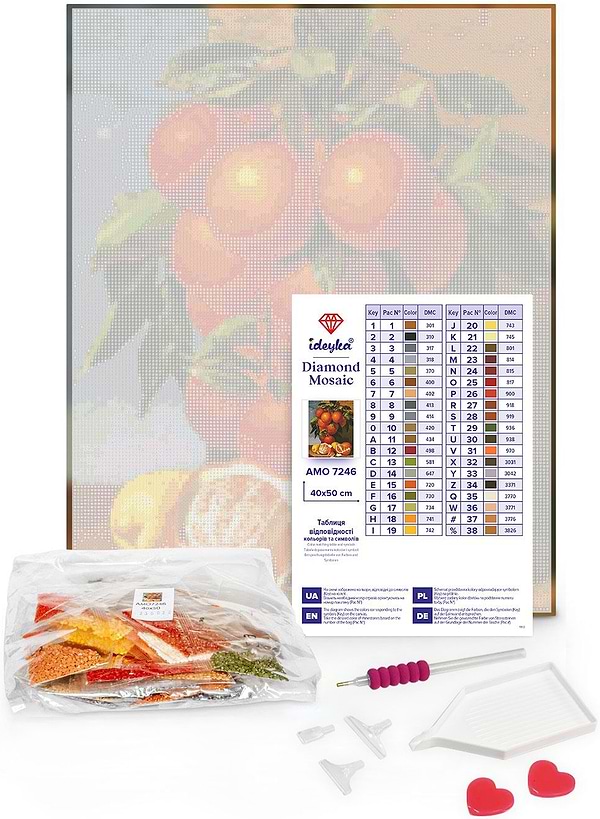 Фото - Алмазная живопись Ideyka Нежность матери с АВ стразами 40х50 см (AMO7972)