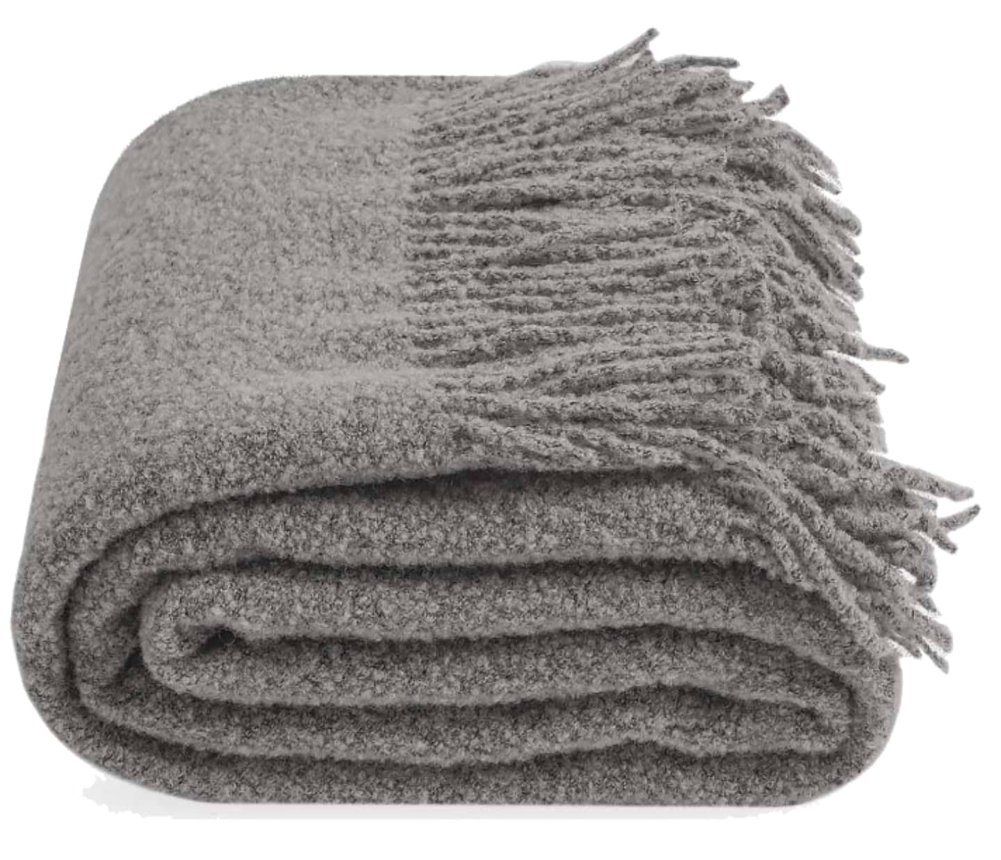 Плед полуторний Lanavitta Букле Преміум сірий 140х200 (22074237) - Фото 1