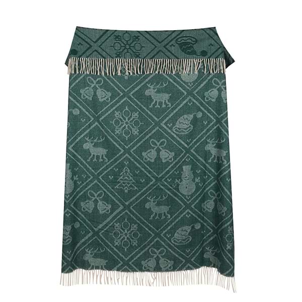 Фото - Плед полуторный Lanavitta Жаккардовый Рождественский зеленый 150х200 (25374251)