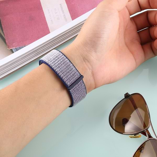 Фото - Ремешок для смарт-часов BeCover Nylon Style for Xiaomi iMi KW66/Mi Watch Color/Haylou LS01/Watch S1 Active Blue-Gray (710530)