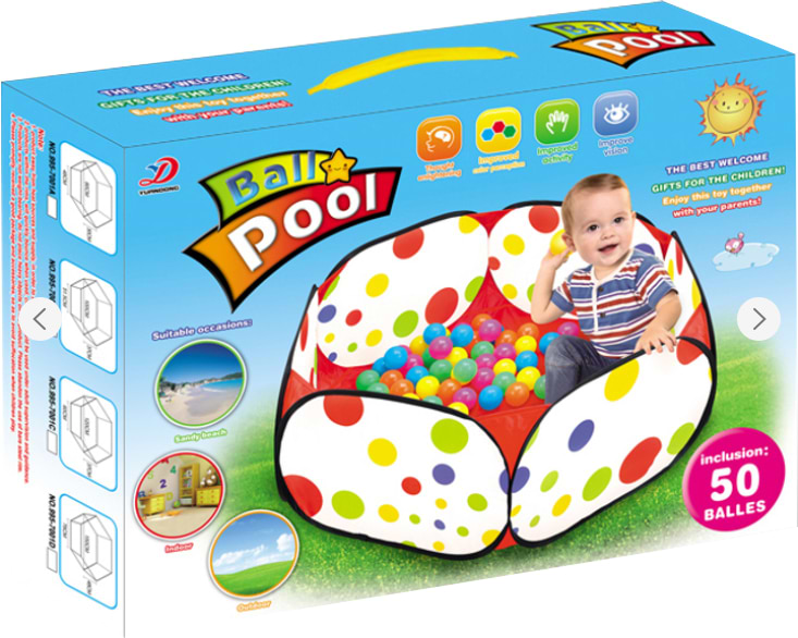 Манеж класичний IZ BALL POOL в комплекті з кульками (72349)