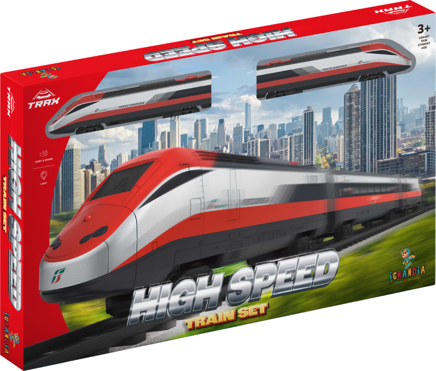 Залізнична техніка набір TRAIN SET - HIGH SPEED (72387)