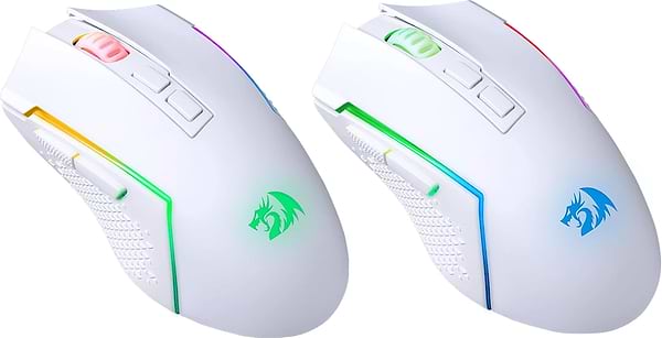 Фото - Миша бездротова ігрова Redragon Trident BT/ RGB/,8000dpi White (71864)